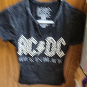 AC/DC Charcoal Graphic Tee